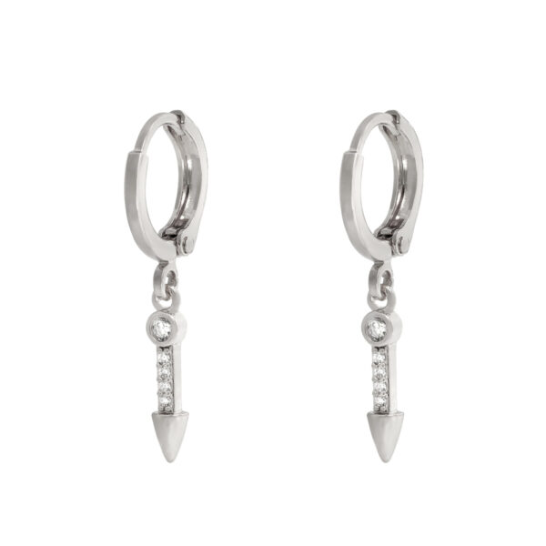 Oorbellen Zirconia Arrow