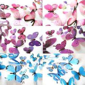 3D muurstickers vlinders geel - Afbeelding 3