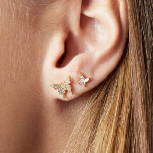 Oorbellen Diamond Butterfly - Afbeelding 2
