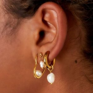 Oorbellen Simple Pearls - Afbeelding 2