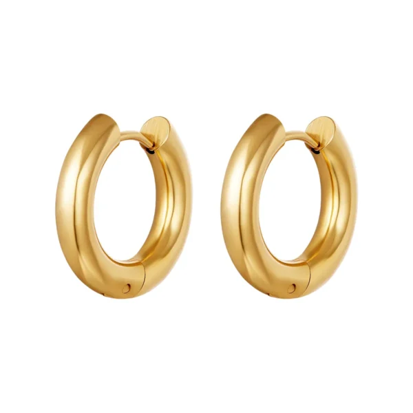 Oorbellen chunky hoops medium