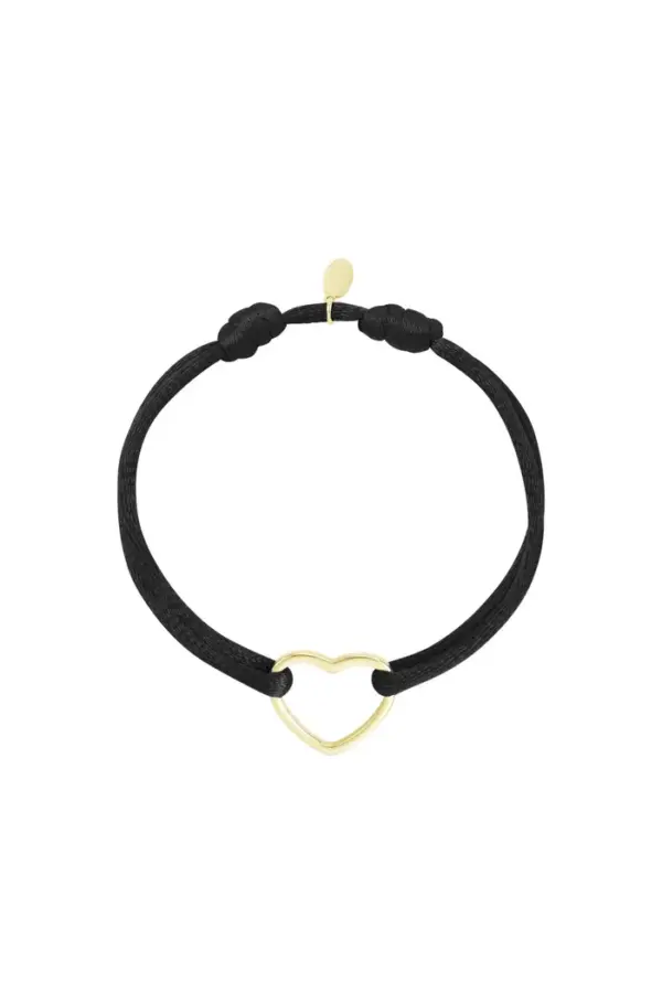 Armbandje satin Heart