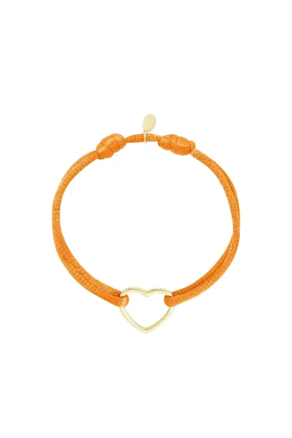 Armbandje satin Heart